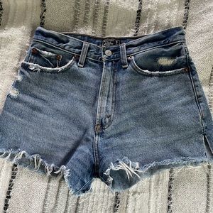 Abercrombie High Rise Jean Shorts